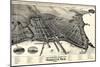 1897, Marquette Bird's Eye View, Michigan, United States-null-Mounted Giclee Print