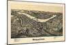 1897, Morgantown Bird's Eye View, West Virginia, United States-null-Mounted Giclee Print