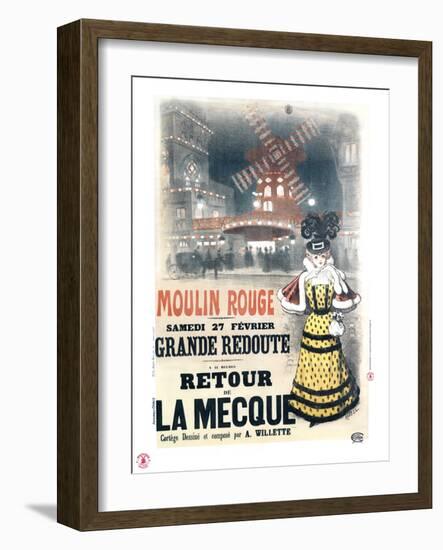 1897 Moulin Rouge  retour à la Mecque-Roedel-Framed Giclee Print