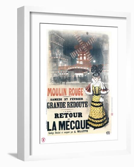 1897 Moulin Rouge  retour à la Mecque-Roedel-Framed Giclee Print