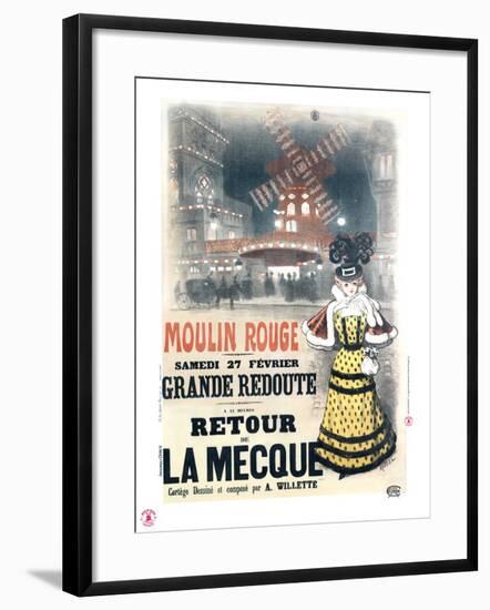 1897 Moulin Rouge  retour à la Mecque-Roedel-Framed Giclee Print