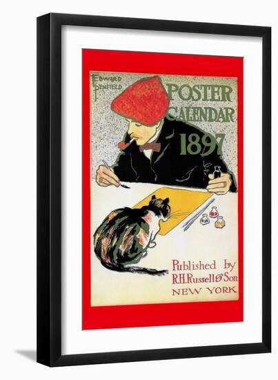 1897 Poster Calendar-Edward Penfield-Framed Art Print