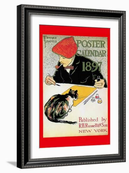 1897 Poster Calendar-Edward Penfield-Framed Art Print