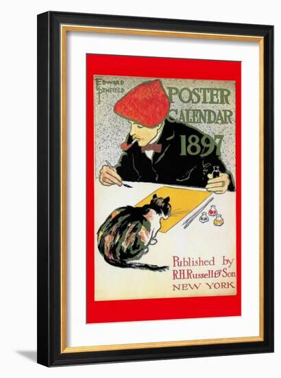 1897 Poster Calendar-Edward Penfield-Framed Art Print