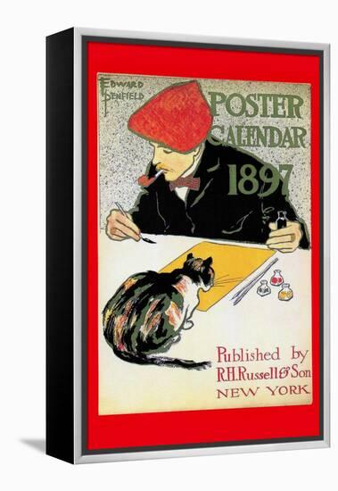 1897 Poster Calendar-Edward Penfield-Framed Stretched Canvas