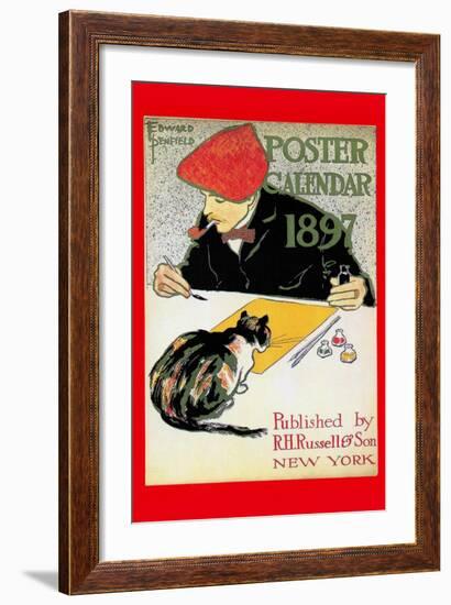 1897 Poster Calendar-Edward Penfield-Framed Art Print