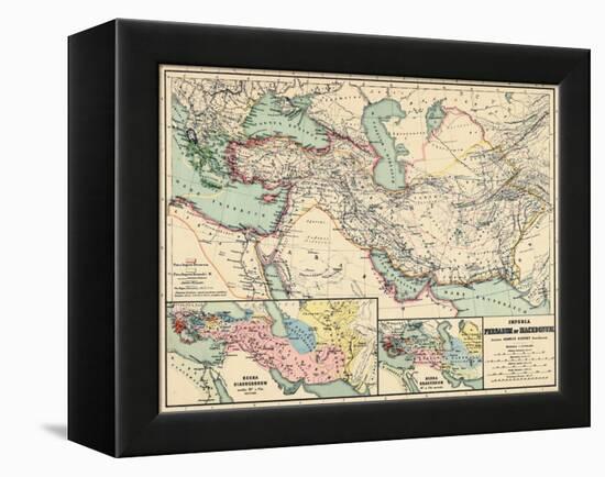 1898, 500 BC, Egypt, Libya, Armenia, Iran, Iraq, Saudi Arabia, Syria, Turkey, Jordan-null-Framed Premier Image Canvas