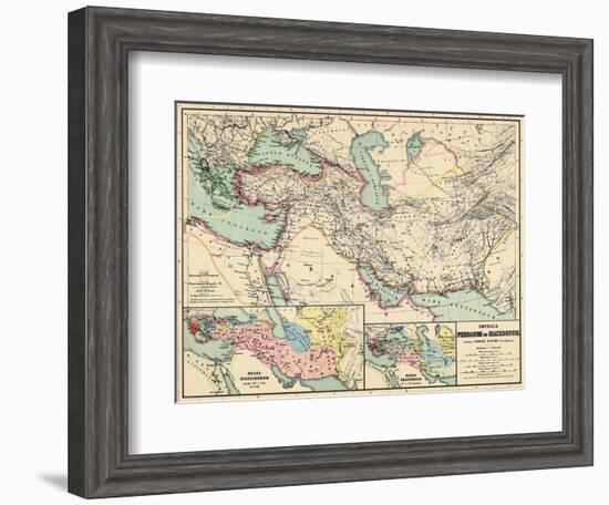 1898, 500 BC, Egypt, Libya, Armenia, Iran, Iraq, Saudi Arabia, Syria, Turkey, Jordan-null-Framed Giclee Print