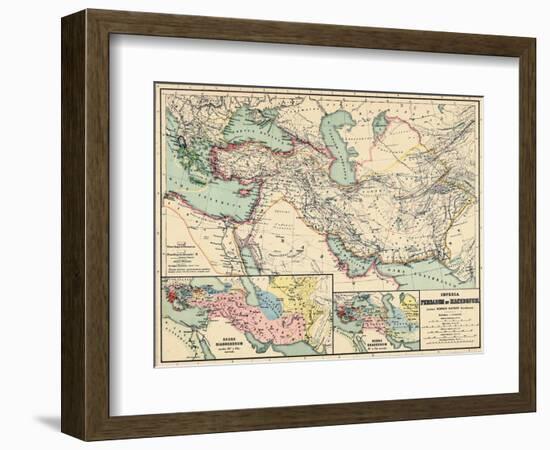 1898, 500 BC, Egypt, Libya, Armenia, Iran, Iraq, Saudi Arabia, Syria, Turkey, Jordan-null-Framed Giclee Print