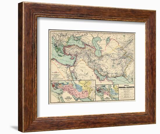 1898, 500 BC, Egypt, Libya, Armenia, Iran, Iraq, Saudi Arabia, Syria, Turkey, Jordan-null-Framed Giclee Print