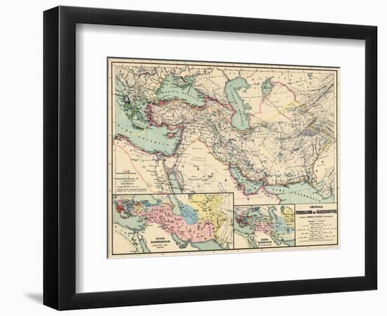 1898, 500 BC, Egypt, Libya, Armenia, Iran, Iraq, Saudi Arabia, Syria, Turkey, Jordan-null-Framed Giclee Print