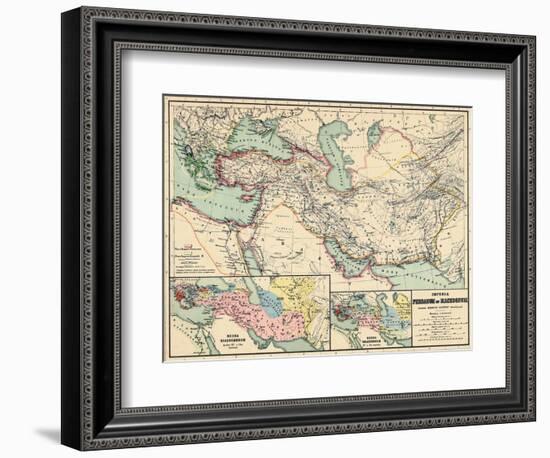 1898, 500 BC, Egypt, Libya, Armenia, Iran, Iraq, Saudi Arabia, Syria, Turkey, Jordan-null-Framed Giclee Print