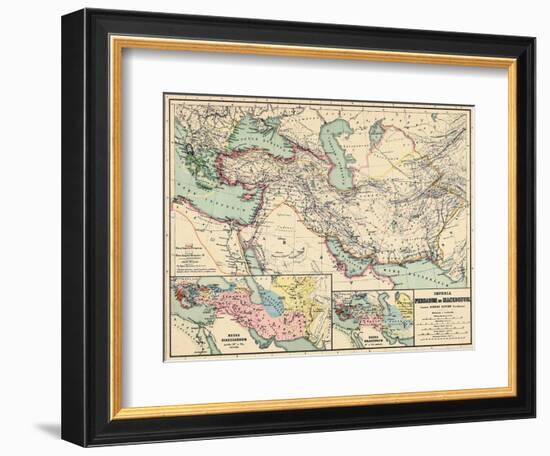 1898, 500 BC, Egypt, Libya, Armenia, Iran, Iraq, Saudi Arabia, Syria, Turkey, Jordan-null-Framed Giclee Print