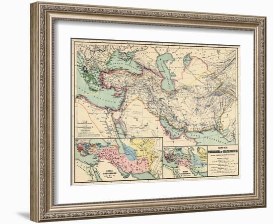 1898, 500 BC, Egypt, Libya, Armenia, Iran, Iraq, Saudi Arabia, Syria, Turkey, Jordan-null-Framed Giclee Print