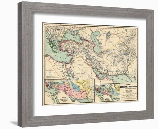 1898, 500 BC, Egypt, Libya, Armenia, Iran, Iraq, Saudi Arabia, Syria, Turkey, Jordan-null-Framed Giclee Print