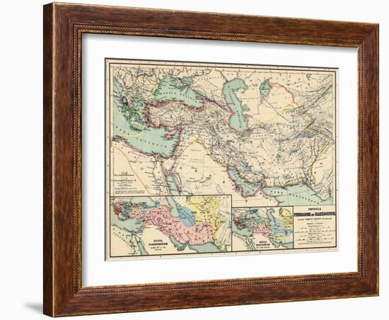 1898, 500 BC, Egypt, Libya, Armenia, Iran, Iraq, Saudi Arabia, Syria, Turkey, Jordan-null-Framed Giclee Print