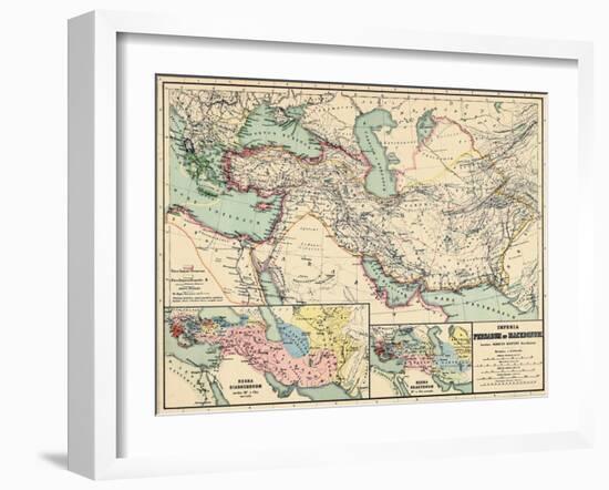 1898, 500 BC, Egypt, Libya, Armenia, Iran, Iraq, Saudi Arabia, Syria, Turkey, Jordan-null-Framed Giclee Print