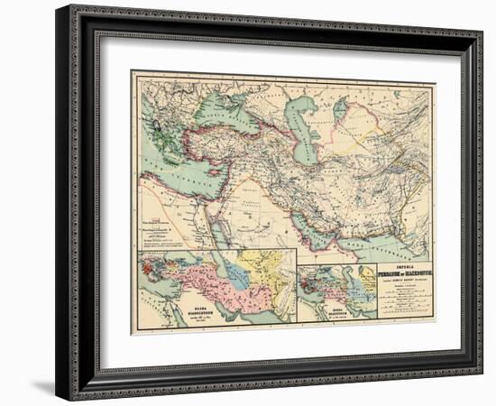 1898, 500 BC, Egypt, Libya, Armenia, Iran, Iraq, Saudi Arabia, Syria, Turkey, Jordan-null-Framed Giclee Print