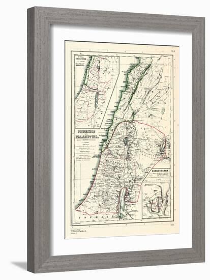 1898, 500 BC, Israel, Jordania, Lebanon, Syria, Phoenice, Palaestina, Hierosolyma-null-Framed Giclee Print