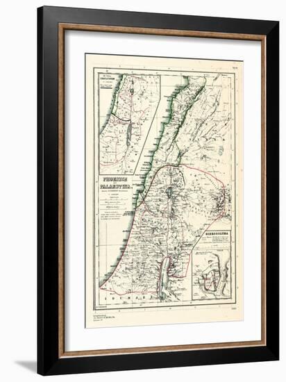 1898, 500 BC, Israel, Jordania, Lebanon, Syria, Phoenice, Palaestina, Hierosolyma-null-Framed Giclee Print