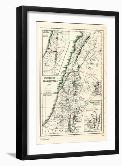 1898, 500 BC, Israel, Jordania, Lebanon, Syria, Phoenice, Palaestina, Hierosolyma-null-Framed Giclee Print