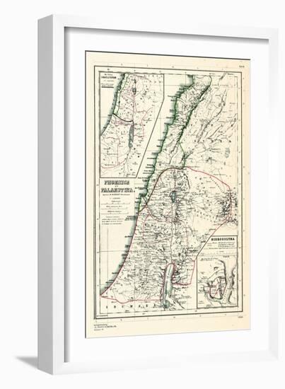 1898, 500 BC, Israel, Jordania, Lebanon, Syria, Phoenice, Palaestina, Hierosolyma-null-Framed Giclee Print