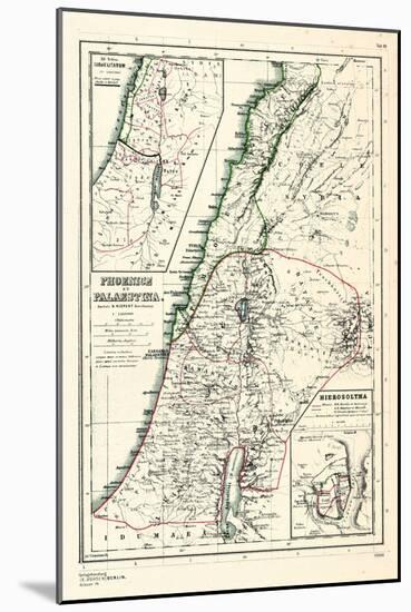 1898, 500 BC, Israel, Jordania, Lebanon, Syria, Phoenice, Palaestina, Hierosolyma-null-Mounted Giclee Print