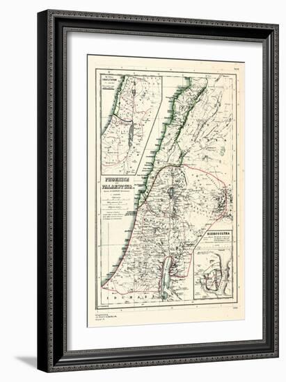 1898, 500 BC, Israel, Jordania, Lebanon, Syria, Phoenice, Palaestina, Hierosolyma-null-Framed Giclee Print