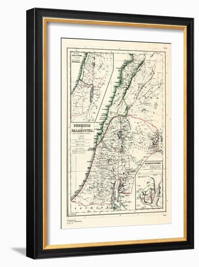 1898, 500 BC, Israel, Jordania, Lebanon, Syria, Phoenice, Palaestina, Hierosolyma-null-Framed Giclee Print