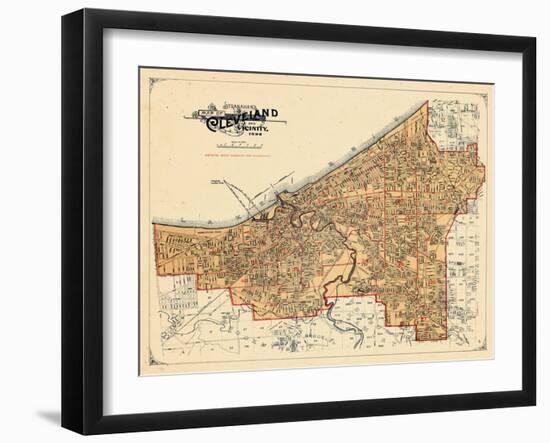 1898, Cleveland, Ohio, United States-null-Framed Giclee Print