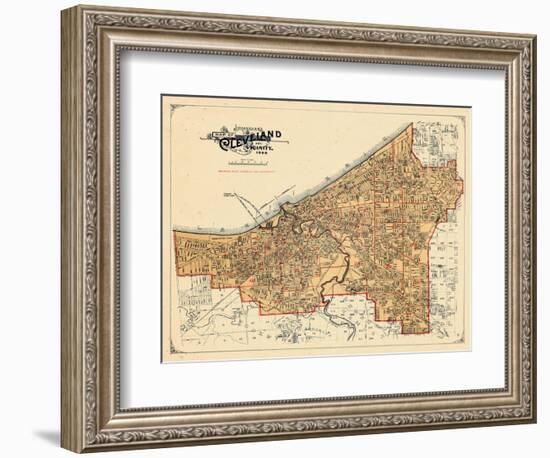 1898, Cleveland, Ohio, United States-null-Framed Giclee Print