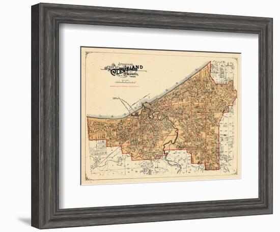 1898, Cleveland, Ohio, United States-null-Framed Giclee Print