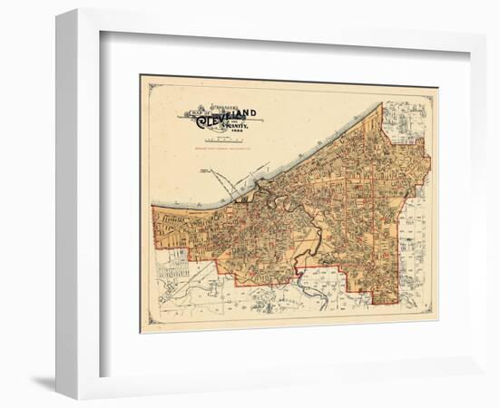 1898, Cleveland, Ohio, United States-null-Framed Giclee Print