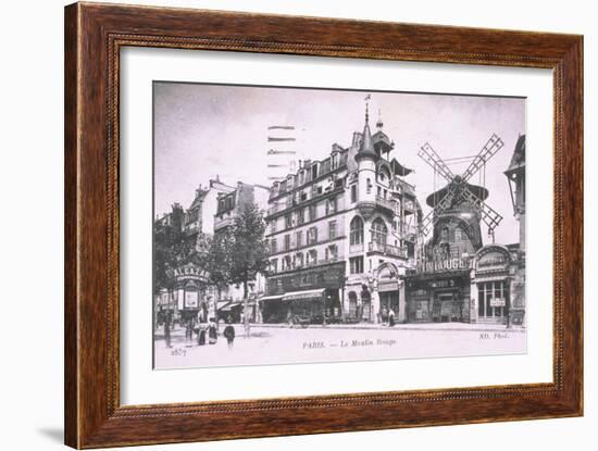 1898 Façade du Moulin Rouge.-null-Framed Giclee Print