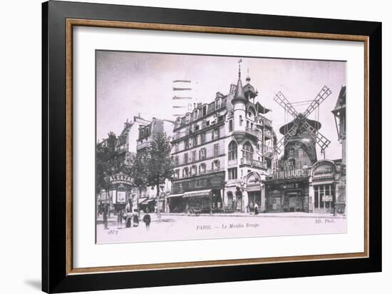 1898 Façade du Moulin Rouge.-null-Framed Giclee Print