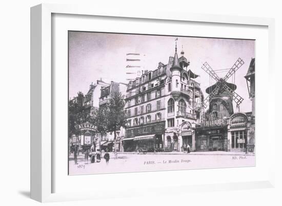 1898 Façade du Moulin Rouge.-null-Framed Giclee Print