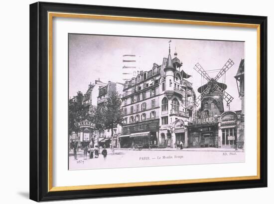 1898 Façade du Moulin Rouge.-null-Framed Giclee Print