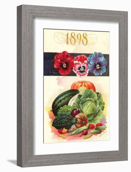 1898 Flower Vegetable Catalog-null-Framed Art Print