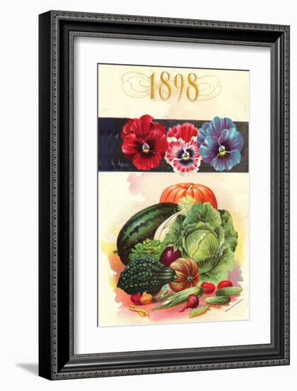 1898 Flower Vegetable Catalog-null-Framed Art Print