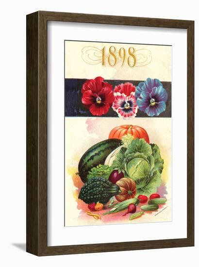 1898 Flower Vegetable Catalog-null-Framed Art Print