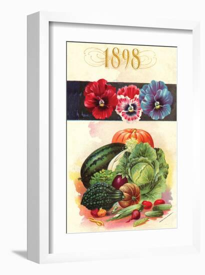 1898 Flower Vegetable Catalog-null-Framed Art Print