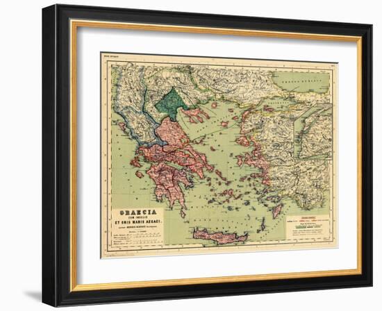 1898, Greece, Albania, Turkey, Macedonia, Bulgaria, Europe, Graecia-null-Framed Giclee Print