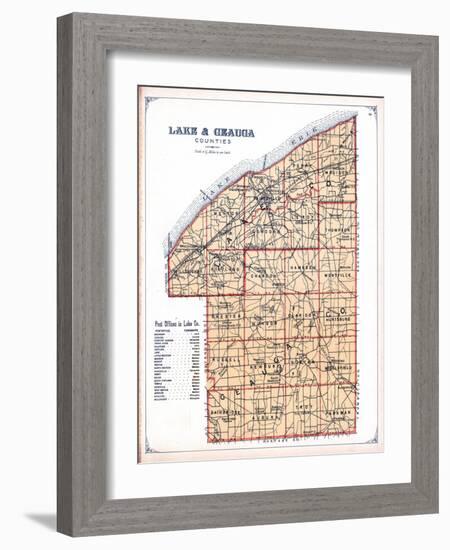 1898, Lake and Geauga Counties, Ohio, United States-null-Framed Giclee Print