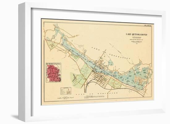 1898, Lake Quinsigamond, Massachusetts, United States-null-Framed Giclee Print
