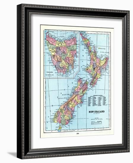 1898, New Zealand, Tansania, New Zealand and Tasmania-null-Framed Giclee Print