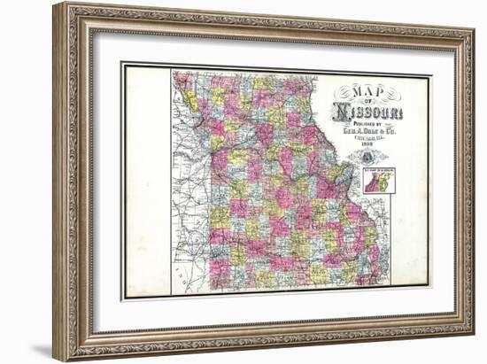 1898, State, Missouri, United States-null-Framed Giclee Print