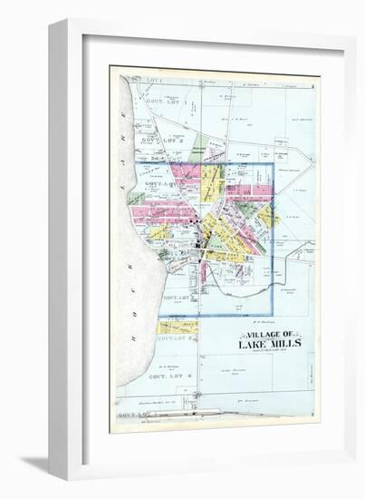 1899, Lake Mills Village, Wisconsin, United States-null-Framed Giclee Print