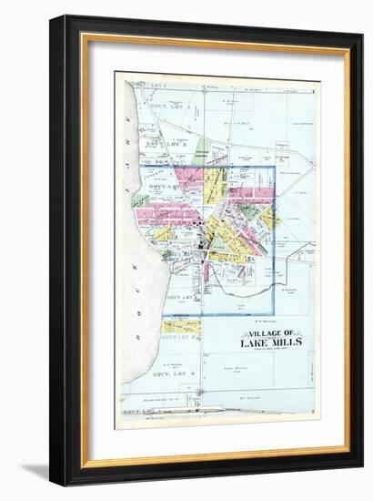 1899, Lake Mills Village, Wisconsin, United States-null-Framed Giclee Print