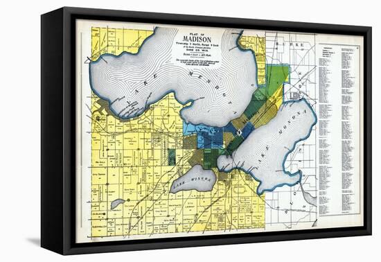 1899, Madison, Wisconsin, United States-null-Framed Premier Image Canvas