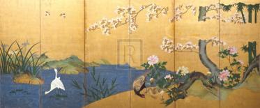 Blossom Time-18th Century Chinese School-Mounted Art Print